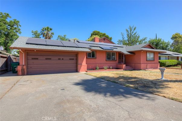 Attached, Exterior, Facade, Solar Panels, Ranch