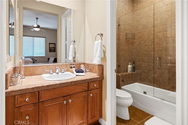 Bathroom, Glass Shower, Interior, Tile Countertops