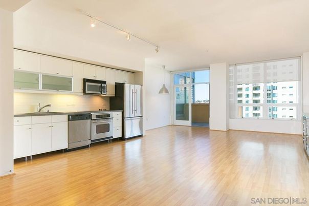 Interior, Kitchen, Pendant Lights, Stainless Steel Appliances, Wood Texture Flooring