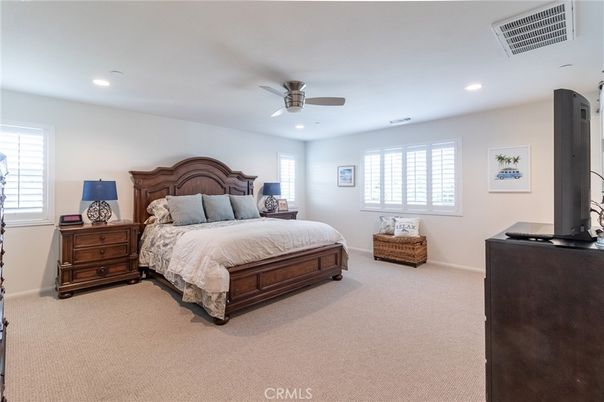 Bedroom, Interior, Recessed Lighting
