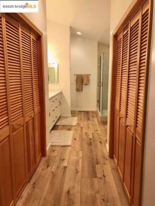 Bathroom, Interior, Recessed Lighting, Wood Texture Flooring