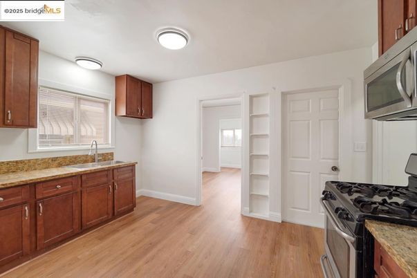 Interior, Kitchen, Wood Texture Flooring