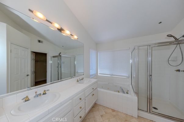 Bathroom, Dual Sink Vanities, Glass Shower, Interior, Tile Countertops