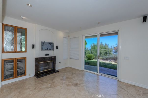 Empty room, Fireplace, Interior, Recessed Lighting