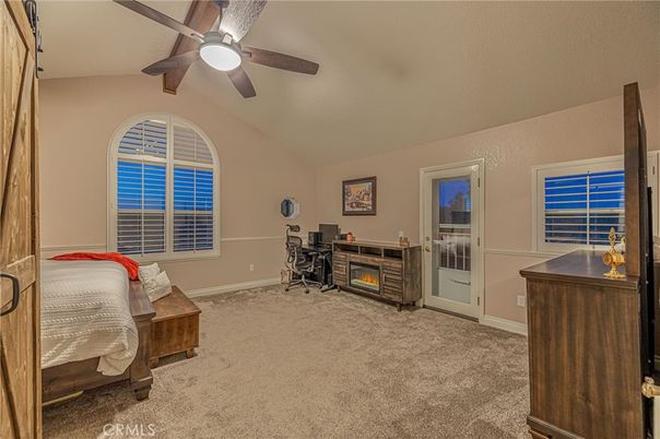Bedroom, Fireplace, Interior