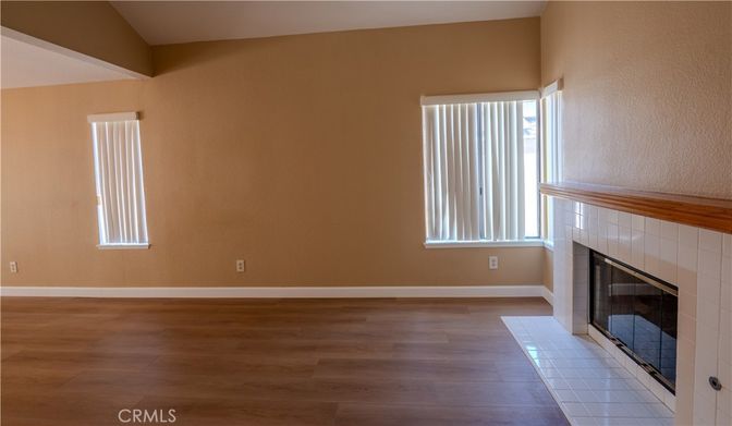 Empty room, Fireplace, Interior, Wood Texture Flooring