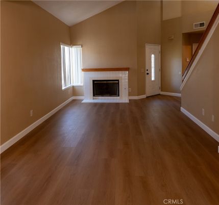 Empty room, Fireplace, Interior, Wood Texture Flooring