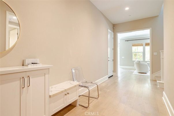 Bathroom, Interior, Recessed Lighting, Wood Texture Flooring