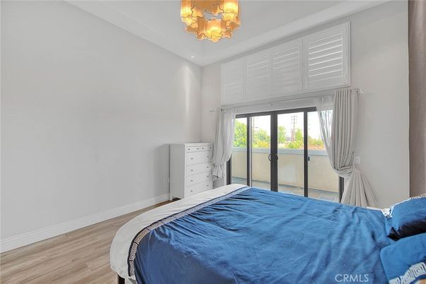 Bedroom, Chandelier, Interior, Wood Texture Flooring