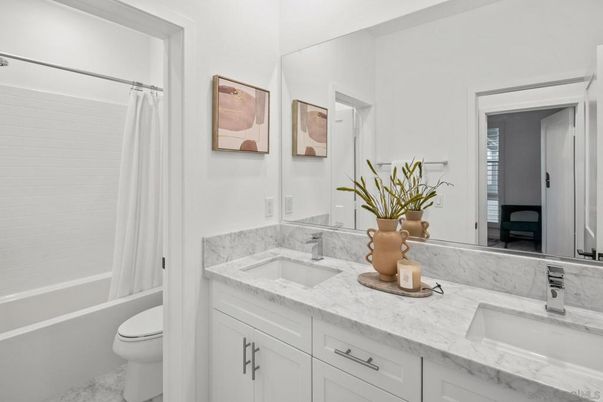 Bathroom, Dual Sink Vanities, Interior, Marble