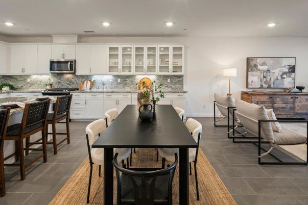 Dining room, Interior, Kitchen, Recessed Lighting