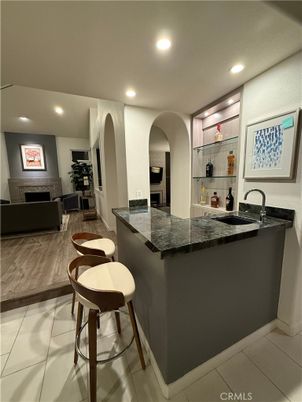 Fireplace, Interior, Living room, Recessed Lighting