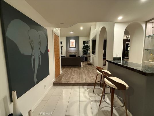 Fireplace, Interior, Living room, Recessed Lighting