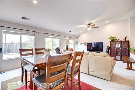 Dining room, Interior, Living room, Recessed Lighting