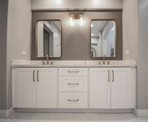 Bathroom, Dual Sink Vanities, Interior, Marble