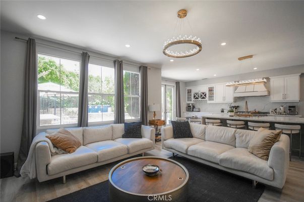 Dining room, Interior, Kitchen, Living room, Pendant Lights, Recessed Lighting, Wood Texture Flooring