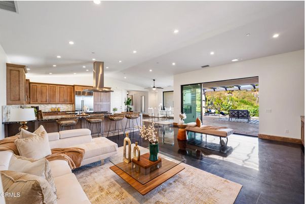 Dining room, Interior, Kitchen, Living room, Recessed Lighting, Stainless Steel Appliances