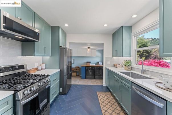 Interior, Kitchen, Recessed Lighting, Stainless Steel Appliances