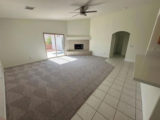 Empty room, Fireplace, Interior