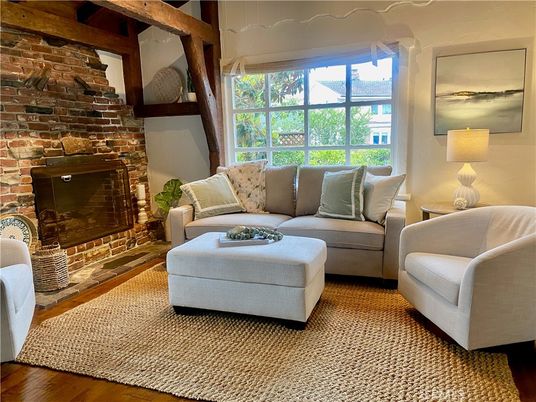 Fireplace, Interior, Living room, Stone Walls, Wood Texture Flooring