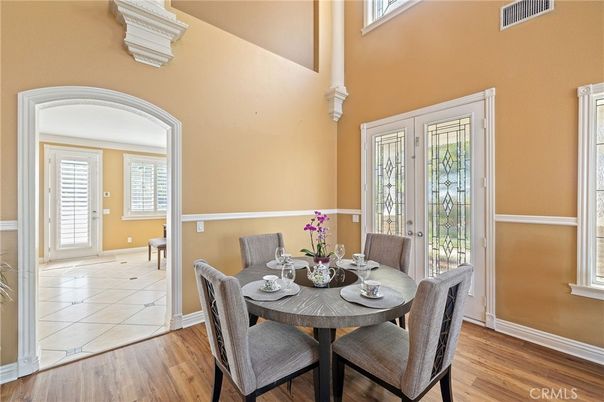 Dining room, Interior, Wood Texture Flooring