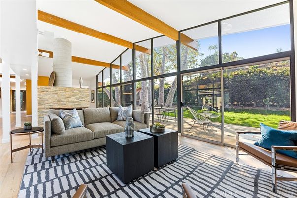 Fireplace, Interior, Living room, Stone Walls, Sun Room, Wooden Beams, Wood Texture Flooring