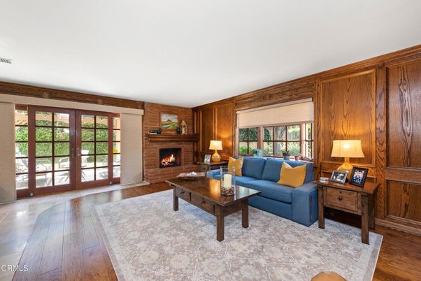 Fireplace, Interior, Living room, Wood Texture Flooring, Wooden Walls
