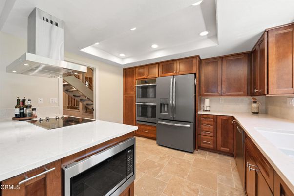 Interior, Kitchen, Recessed Lighting, Stainless Steel Appliances