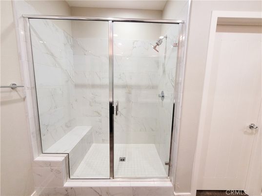 Bathroom, Glass Shower, Interior, Marble Walls