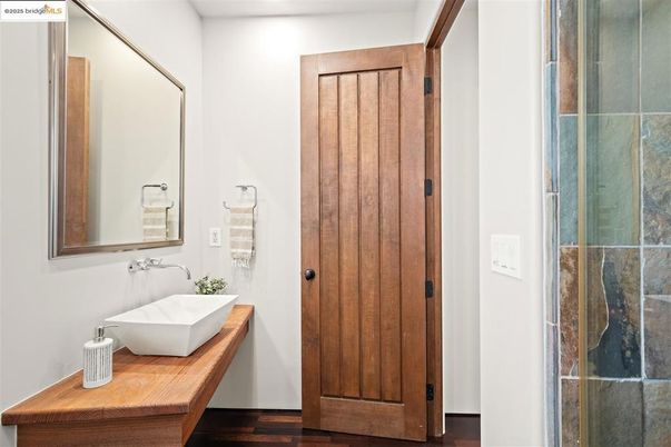 Bathroom, Interior, Wood Texture Flooring