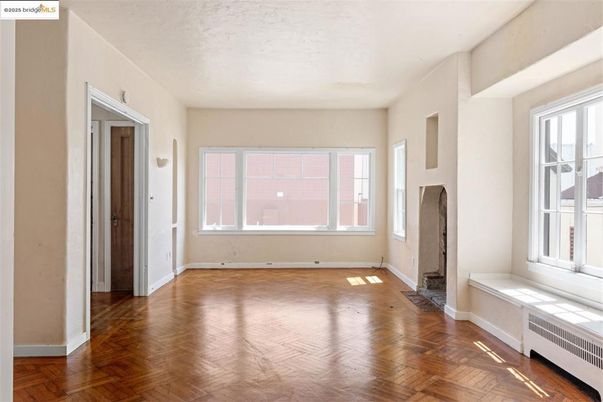 Empty room, Fireplace, Interior, Wood Texture Flooring