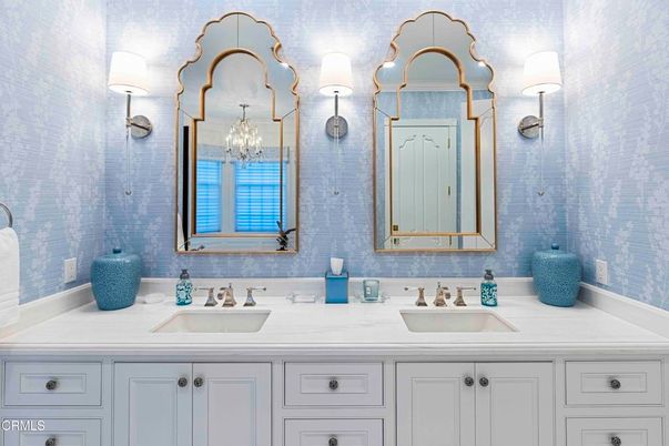 Bathroom, Chandelier, Dual Sink Vanities, Interior