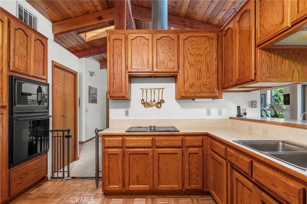 Interior, Kitchen, Wooden Ceilings, Wood Texture Flooring