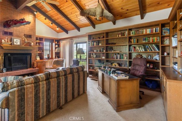 Fireplace, Home Office, Interior, Living room, Wooden Beams, Wooden Ceilings
