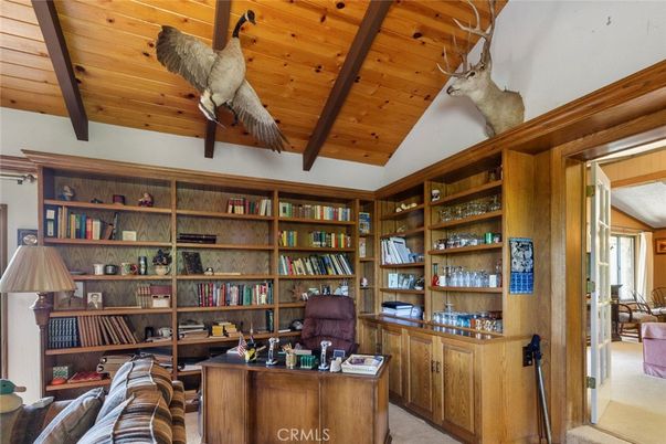 Home Office, Interior, Wooden Beams, Wooden Ceilings