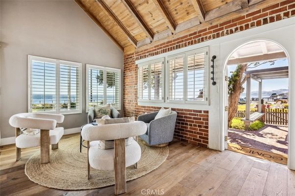 Interior, Stone Walls, Water, Wooden Beams, Wooden Ceilings, Wood Texture Flooring