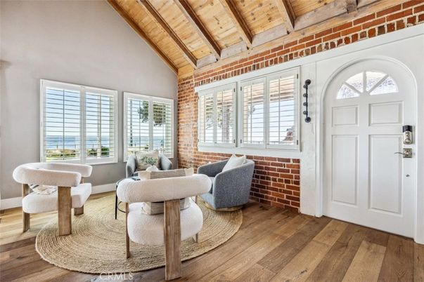 Interior, Stone Walls, Water, Wooden Beams, Wooden Ceilings, Wood Texture Flooring