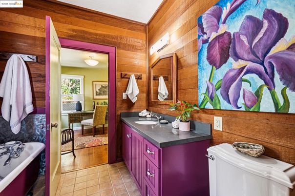 Bathroom, Interior, Wood Texture Flooring, Wooden Walls