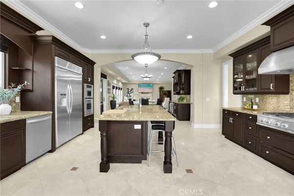 Interior, Kitchen, Pendant Lights, Recessed Lighting, Stainless Steel Appliances