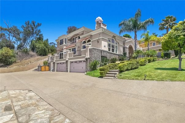 Attached, Backyard, Exterior, Facade, Mediterranean