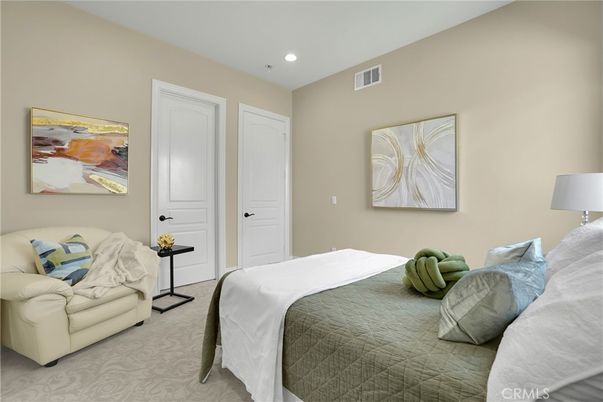 Bedroom, Interior, Recessed Lighting