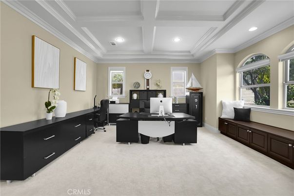 Home Office, Interior, Recessed Lighting