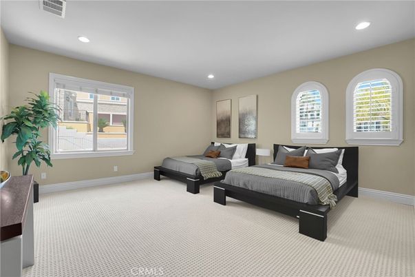 Bedroom, Interior, Recessed Lighting