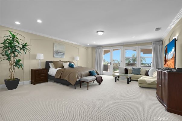 Bedroom, Interior, Recessed Lighting