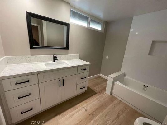 Bathroom, Interior, Wood Texture Flooring