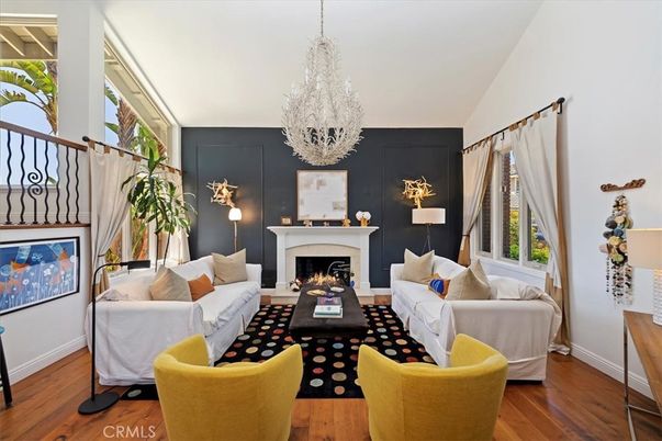 Chandelier, Fireplace, Interior, Living room, Wood Texture Flooring