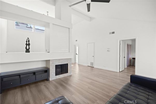 Empty room, Fireplace, Interior, Wood Texture Flooring