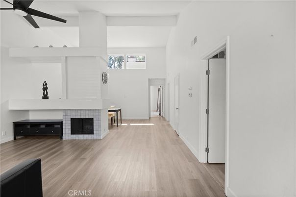 Fireplace, Interior, Wood Texture Flooring