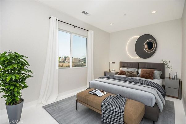 Bedroom, Interior, Recessed Lighting