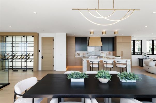 Dining room, Interior, Kitchen, Pendant Lights, Recessed Lighting